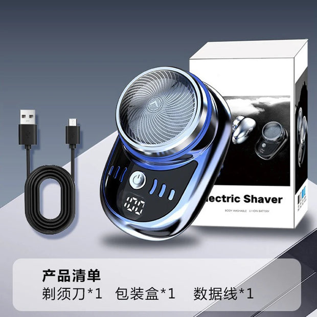 Electric Shaver for Men Travel Portable Detachable Razor USB Rechargeable Beard Hair Cutting Machine Body Hair Trimmer Remover