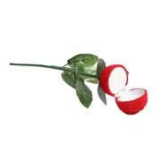 Simulated Rose Ring Box Earring Jewelry Storage Box Wedding Engagement Romantic Gift Decoration Props 3D Red Rose Flower Case